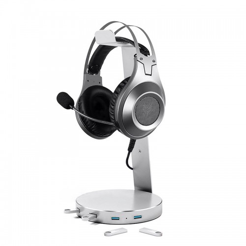 Aluminum USB Headphone Stand Holder